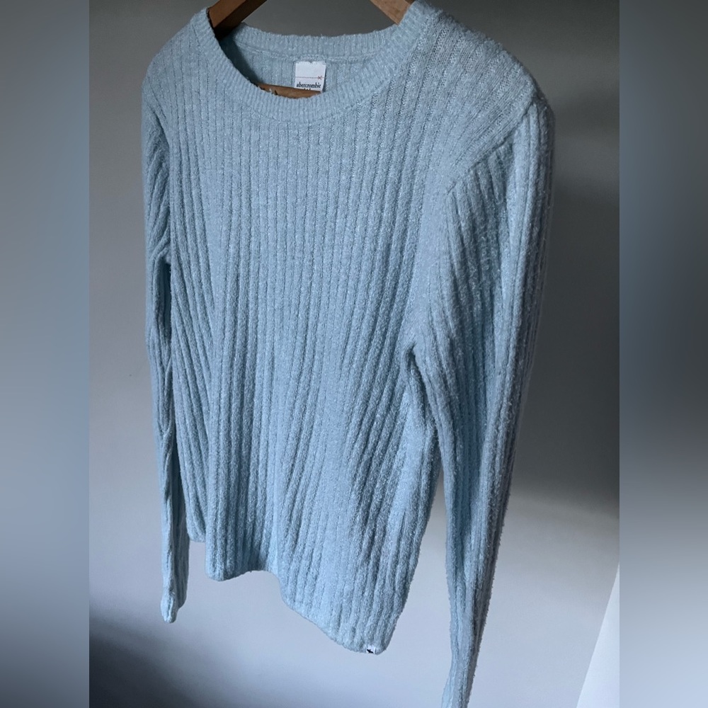 Fuzzy Crew Neck Sweater